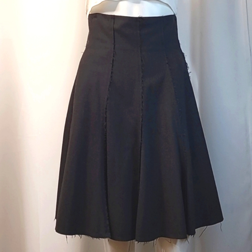 Rag and Bone Corset Waist Paneled Wool Skirt